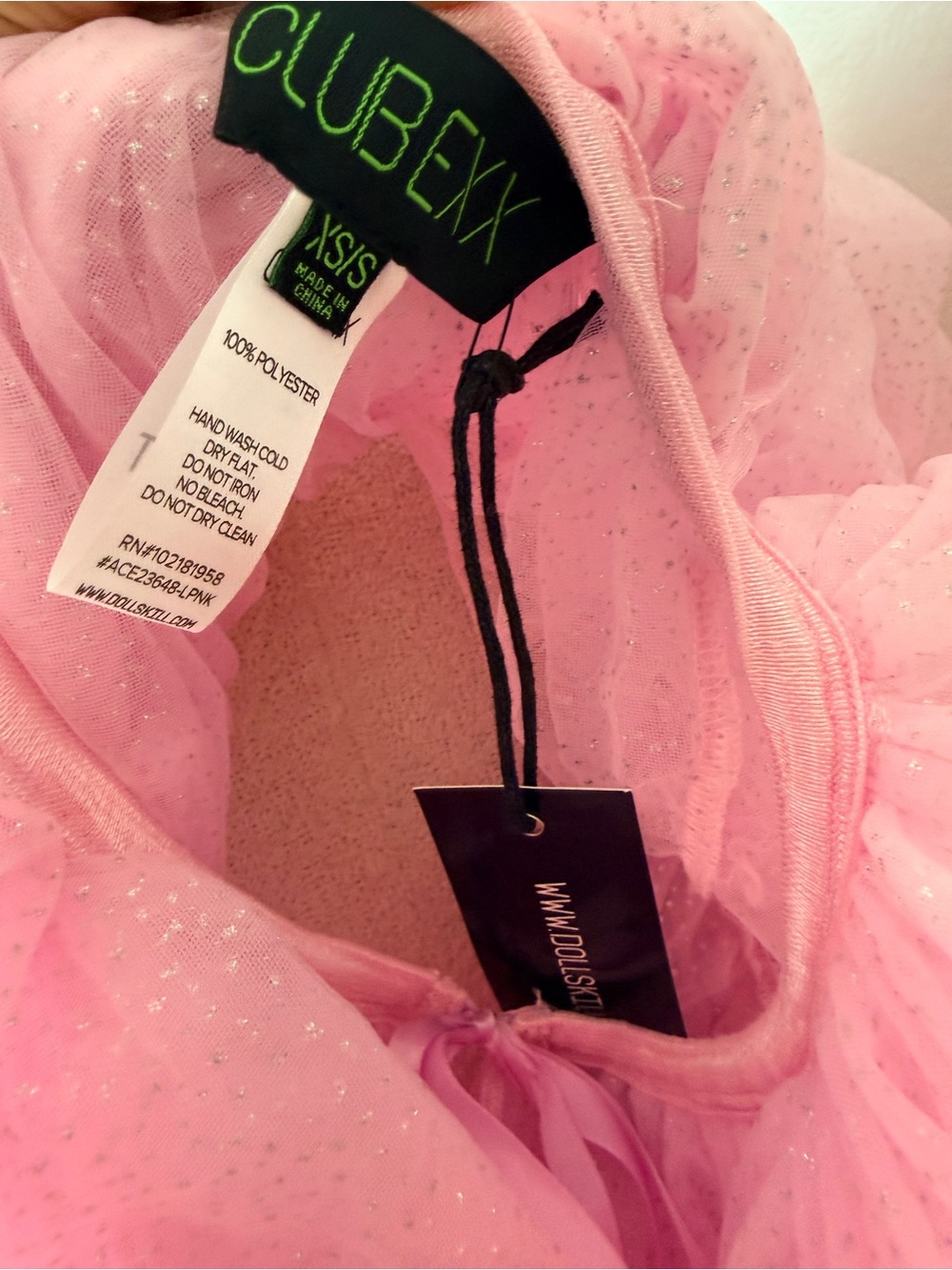 Pink Layered Ruffle Cape Coat - Picture 5 of 5